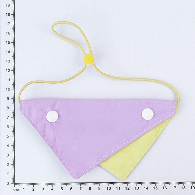 Pet Wet Wipes Towel - Dog Multi-color Triangular Scarf with Adjustable Pocket - Universal Style - Cat Stuffed Toy Bib