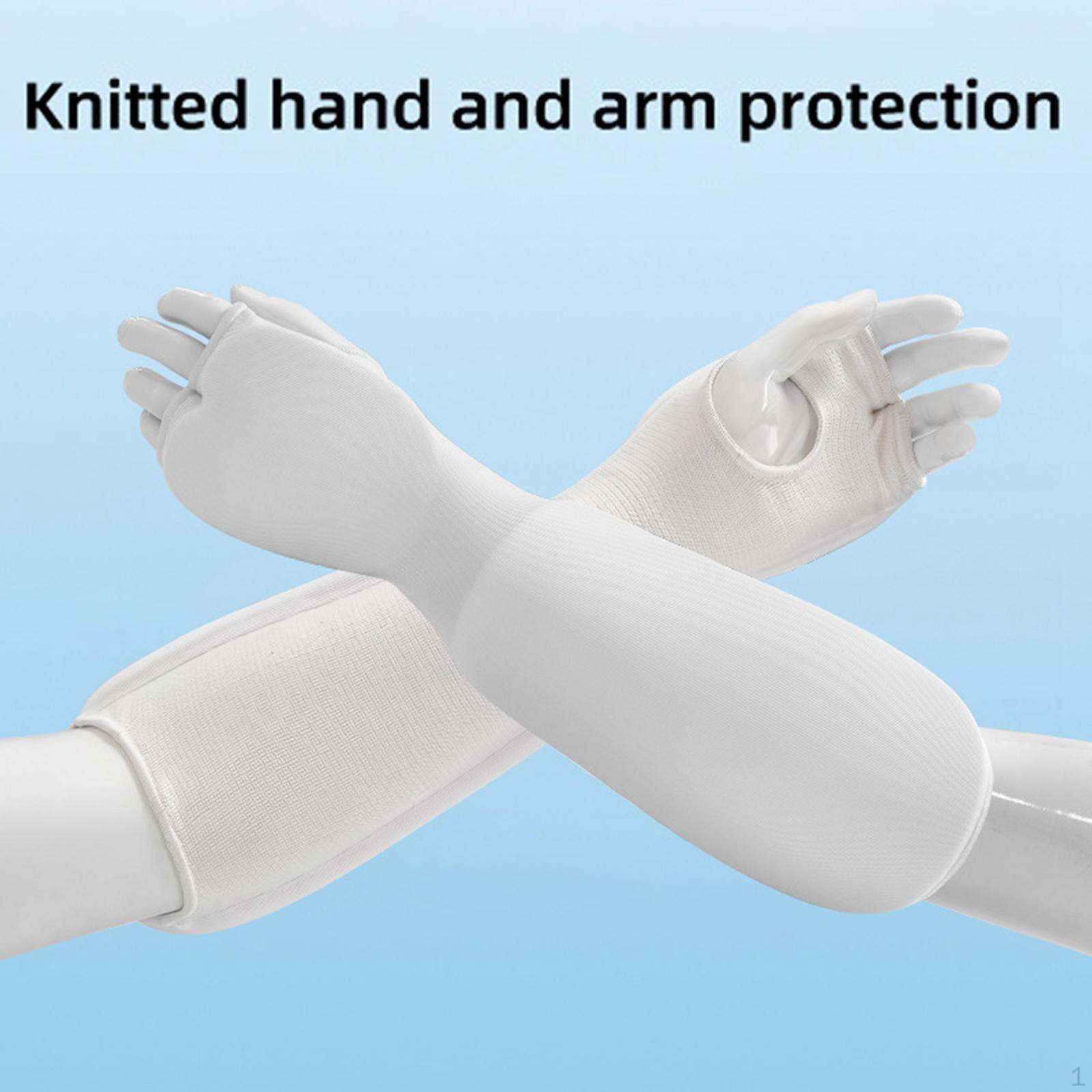 2 штуки Защита кулака и предплечья Аксессуары Мягкие белые рукава с подкладкой для спортзала, боевых искусств XL