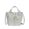 2026 Women's Korean Style Fashion Leather Bucket Bag - Versatile Single Shoulder Crossbody Handbag
