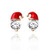 Christmas Santa Snowflake Earrings Cane Candy Bells Elk Earrings Christmas Hat Earrings