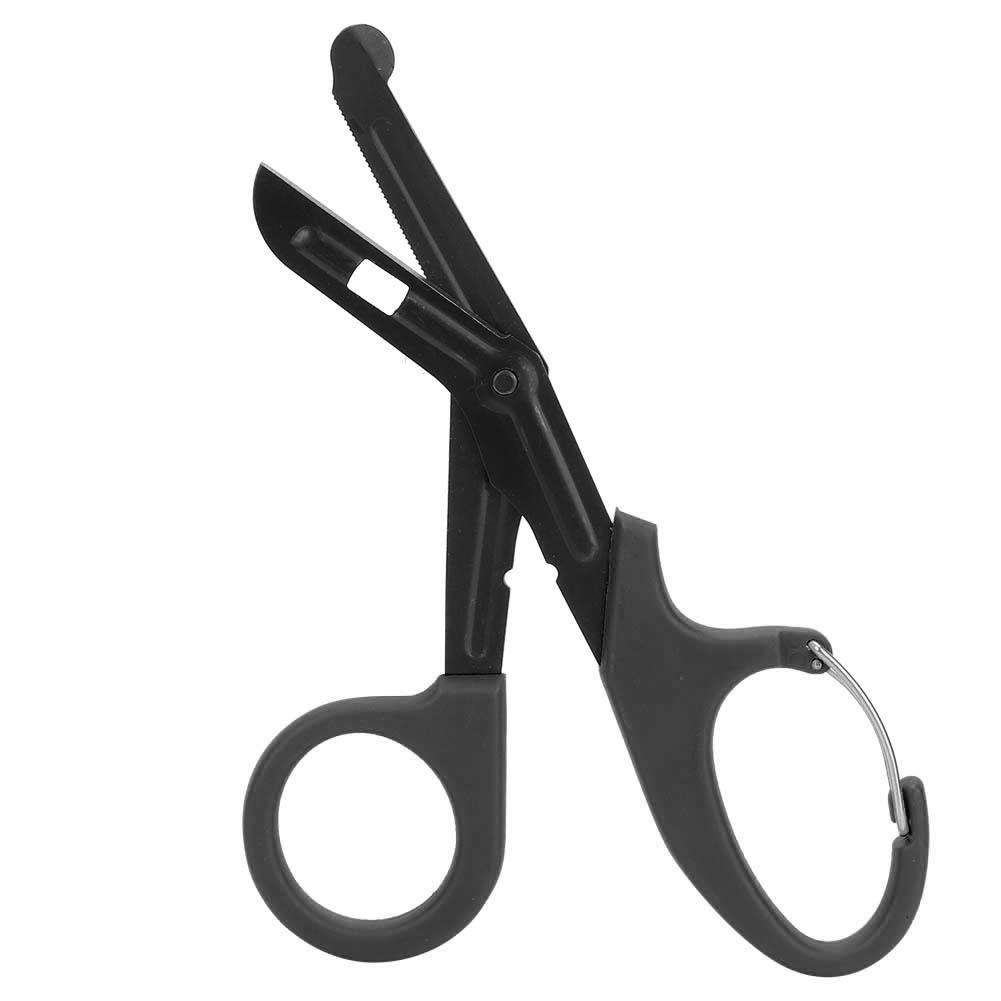 

Ножиці для бинтів з нержавіючої сталі з дрібними зубцями, інструмент для надання першої допомоги в надзвичайних ситуаціях(Військовий зелений)