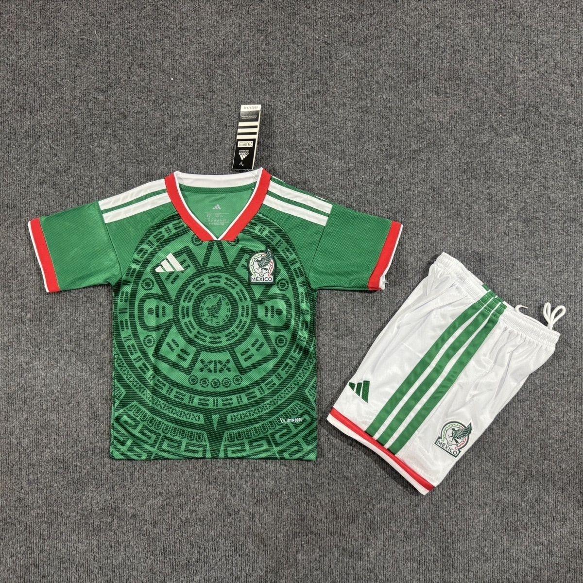 Mexico 2026 Home & Away Kids Football Kit Set 16