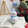 Cute Winter Scarf Snowman Plush Doll Stuffed Toy Keychain Pendant Bag Hanging Backpack Charms Christmas Decoration Birthday Gift