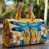 Dragonfly Series 3D Printed Women's Travel & Yoga Handbag