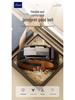 Men's Top Grain Cowhide Leather Belt with Automatic Buckle - Genuine, Casual, Versatile Style