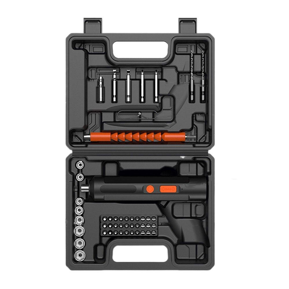 Lithium Battery Cordless Electric Screwdriver USB Rechargeable Power Drill Home Repair Tools