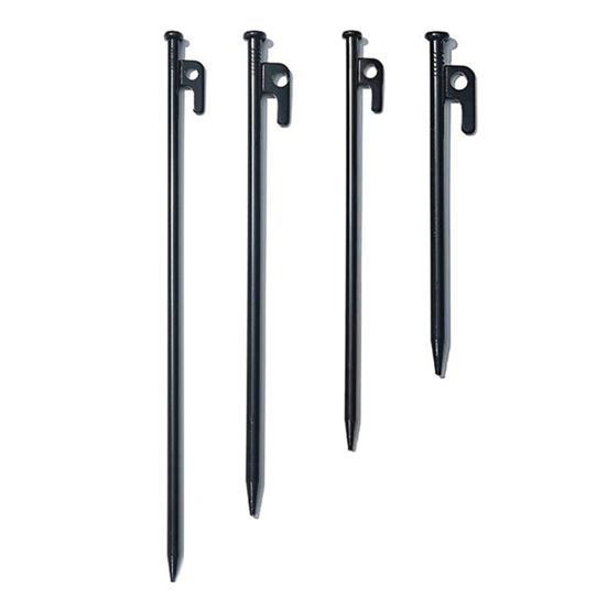 1/4/6Pcs 20/25/30/40CM Steel Tent Stake Heavy Duty Outdoor Hiking Camping Tent Tarp Canopy Windproof Ground Spike Nail Metal Tent Peg