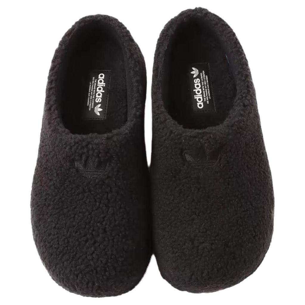 Adidas Adifom Stan Smith Mule Sherpa Fleece Pack - Black Women Sneakers JR8823