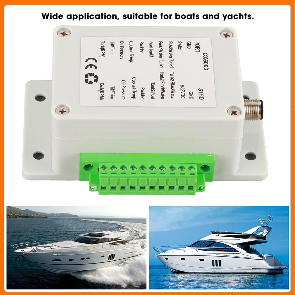 Convert Sensor Singal To NMEA2000 IP67 Waterproof 9‑32V  Converter Box for Boat Yacht Boat NMEA2000 Converter Boat Accessory
