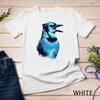 Blue Jay Bird Novel Design For Wildlife Nature Lover T Shirt Vintage Washed Slightly Comfortable Soft Stretched Unisex Homme
