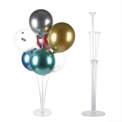 7 Röhren Ballonständer-Kits Ballonhalter Wiederverwendbares Ballon-Display-Regal Geburtstagsparty-Dekoration Ballon-Ständer Hochzeit Weihnachten Deko