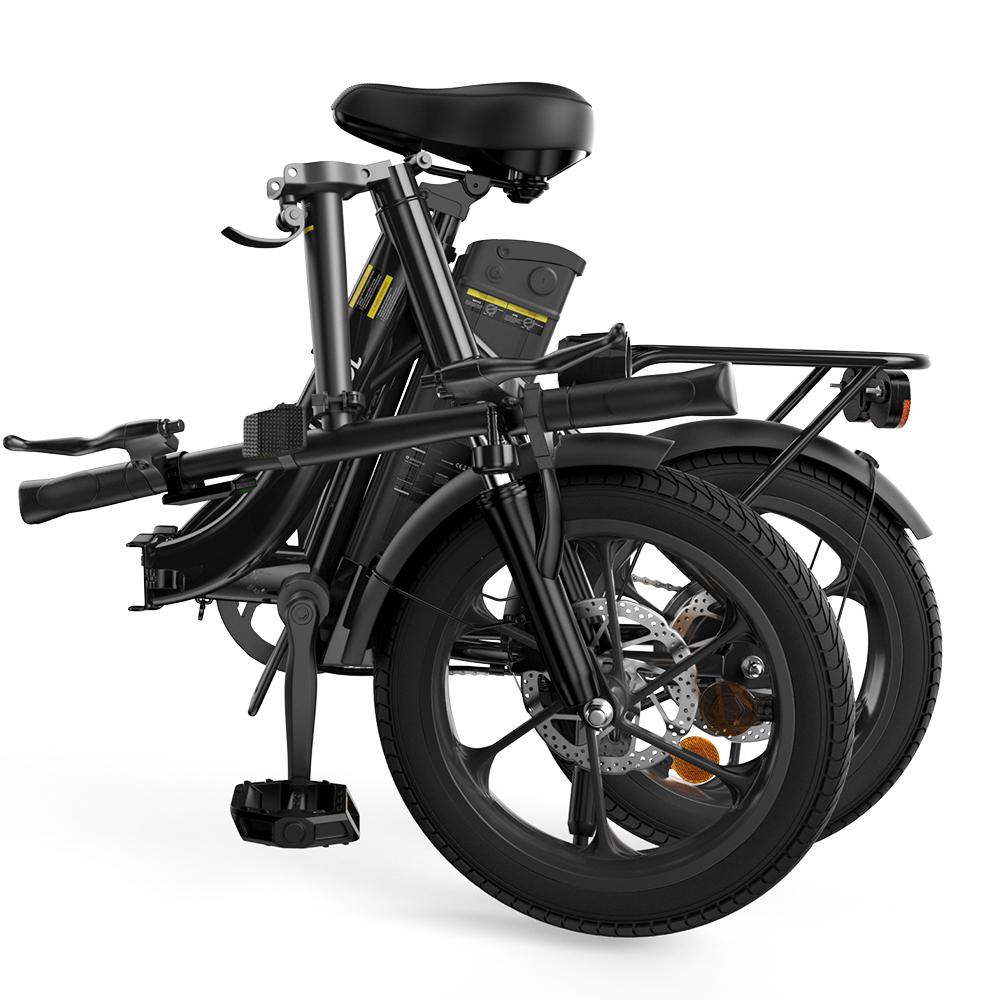 U4 Electric Bike 10.4Ah Battery 25KM/H Max Speed Front Suspension Disc Brake 3-Speed Modes 55+ Miles Range Compact Electric Bicycle with 16'' Tires