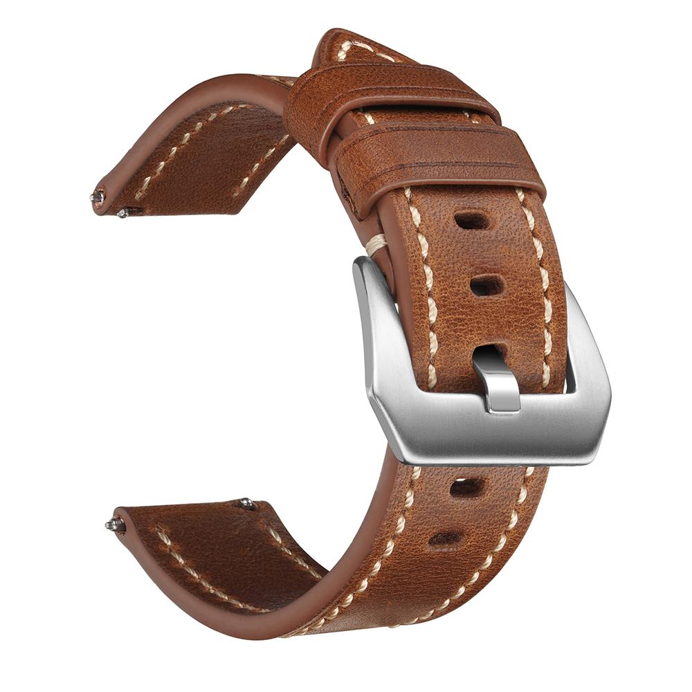 Leather Straps For Huawei Watch Men Luxury Calfskin Watch Bands 20mm 22mm 24mm Quick Release Strap