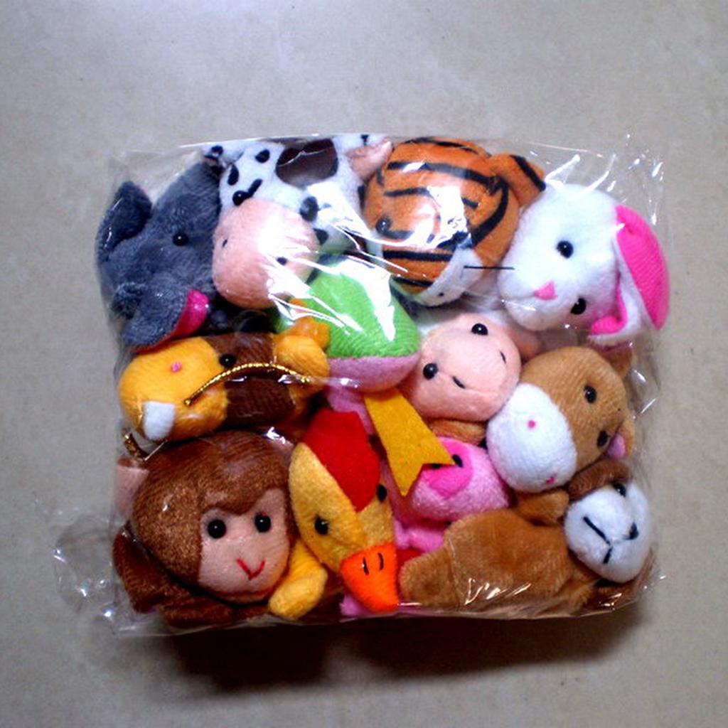 12 Chinese Zodiac Animal Finger Puppets 12 Chinese Zodiac Plush Toys Finger Puppets Children's Toys