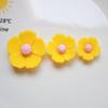 5Pcs Resin Flowers DIY Accessories Flat Back Blooms Ornaments for Jewelry Hair Accessories DIY Craft Projects