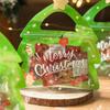 10 Stück Weihnachtsgeschenktüten für Süßigkeiten Schokolade Keks Nougat Gebäck Verpackung Geschenk Baum Weihnachtsmann Reißverschlusstüten