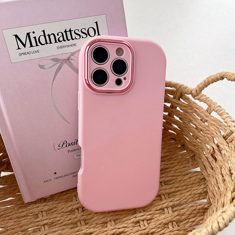 Candy Color Oval Matte Soft Silicone Protective Phone Cover Case For iPhone 11 12 13 14 15 Plus 16 17 Pro Max