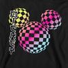 Mickey Mouse Childrens/Kids Checkerboard Gradient Head Heather Pullover Hoodie