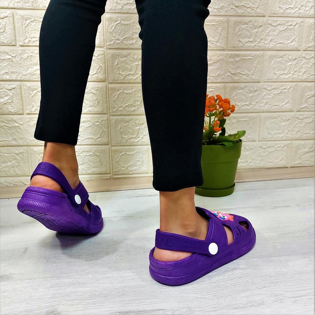 Da-Ye 1001 P Lila Off-the-Front matschige rutschfeste Sandalen und Hausschuhe