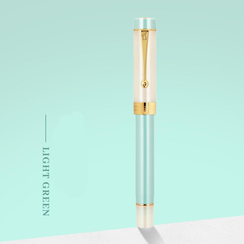 JINHAO 100 Centennial Fountain Pen Resin Gold Clip Nib EF F M Students Pens Business Stationery School Office Supplies PK 9019