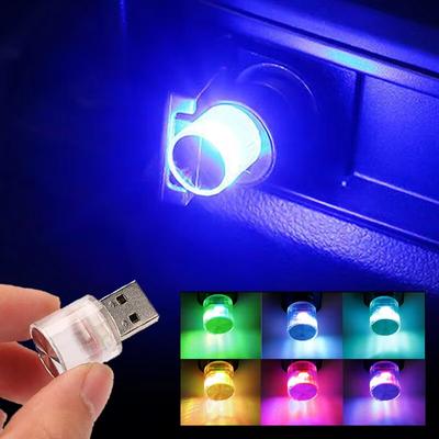 New Car Mini USB LED Ambient Light Decorative Atmosphere Lamps for Interior Environment Auto PC Computer LED Light Plug Play
