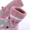 Calzini da interno per bambini piccoli, calzini per neonati, calzini invernali spessi in spugna di cotone per bambine con suole in gomma, calzini divertenti con animali per neonati