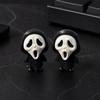 Scream Ghost Face Ornament 3D Printed Ornament, Mini Desktop Statue for Halloween Compact Decor Decoration, Funny Skeleton Figurine Home Office Shelf