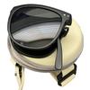 [Arcade] Óculos de Sol Dobráveis para Homens e Mulheres, com Estojo Dedicado, Estilo WellingtonBoston, Ajuste Asiático, Proteção UV, Lentes Coloridas, Moda