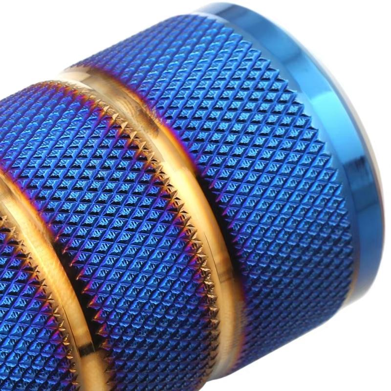 1 Set Manual Transmission Aluminum Knurled Shifter Lever Knob Shifter Lever Knob Auto Accessories 95Mm Non-Slip Gear Shift Knob