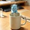 Cup Edge Clip-on Mini Fan Cartoon Animal Cooling Fan Rechargeable Cat Bear Shaped Hot Drinks Coffee Tea Meals Dishware Food Cooler Fan