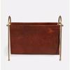 Retro Light Luxury Figurines Leather Magazine Storage Rack Living Room Storage Ornament Entrance Hall Decorative Ornaments