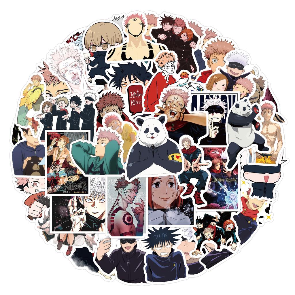 50-200 Cartoon Hybrid Anime Graffiti Stickers Decorate Notebook Suitcase DIY Waterproof Stickers