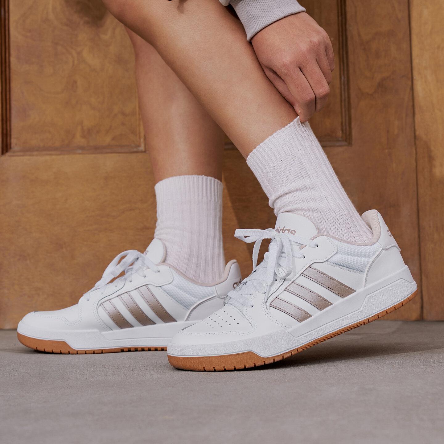 Adidas ENTRAP Low top Skateboard Shoes Unisex White Silver 42