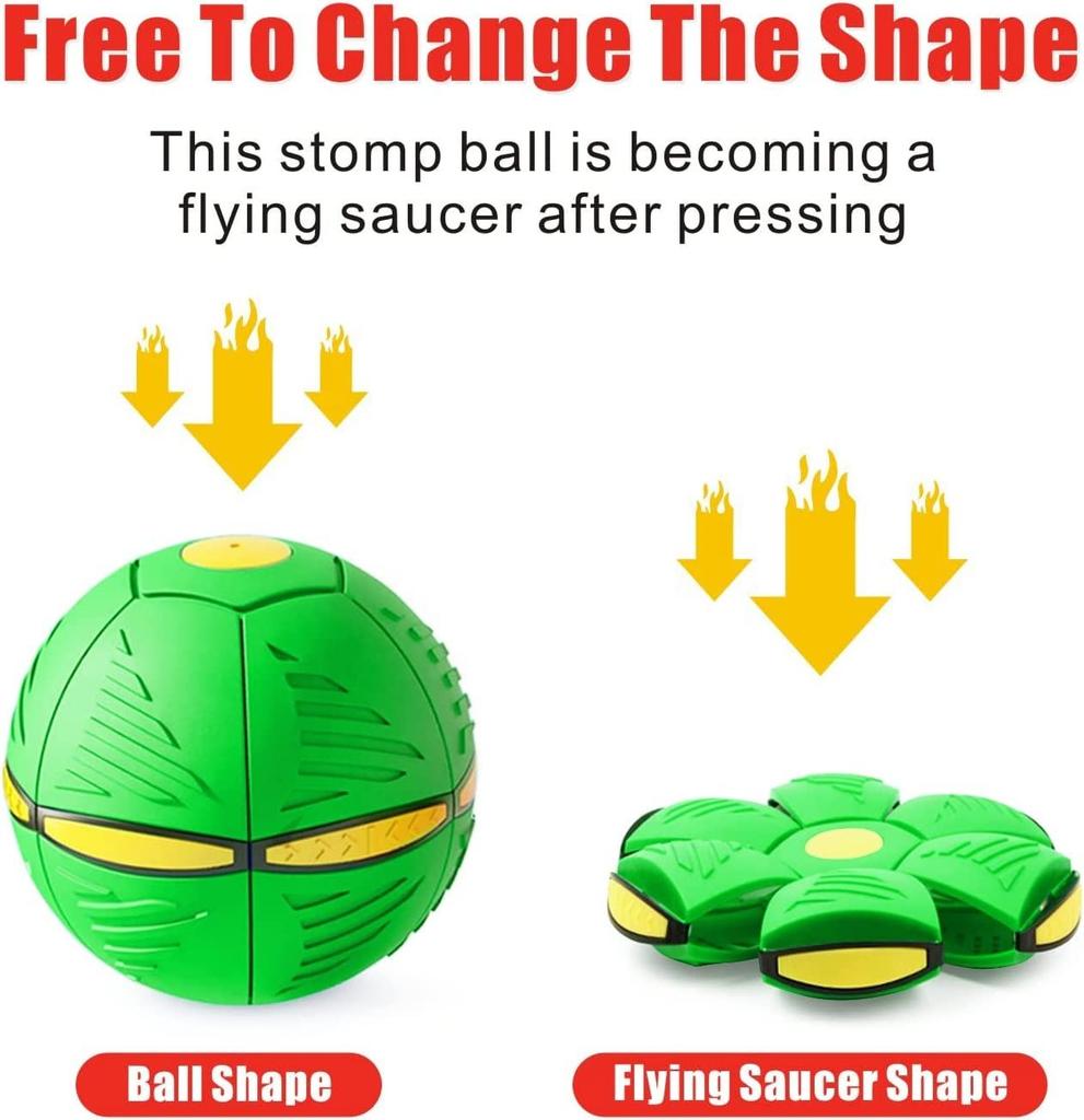 Durable Elastic Flying Saucer Bouncing Ball Dog Toy for Outdoor Activities And Exercise Fun Pet Playtime