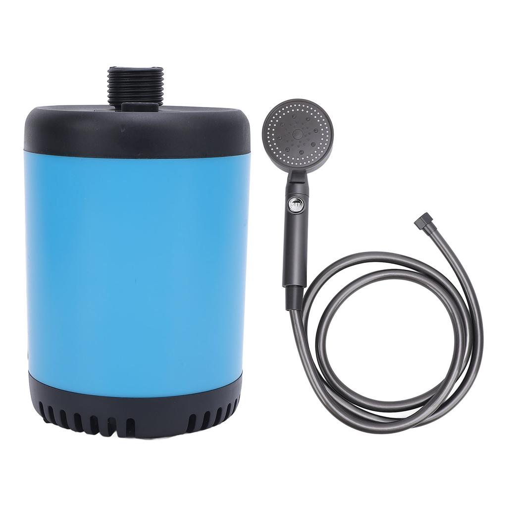 Portable Camping Shower 7800mAh Rechargeable Shower Pump Filtered Showerhead 2M Hose for Outdoor Hiking Beach Travel