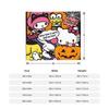 Hello Kitty Halloween Blanket Fleece Spring Autumn Pumpkins  Multifunction Warm Throw Blanket for Sofa Office Bedspreads