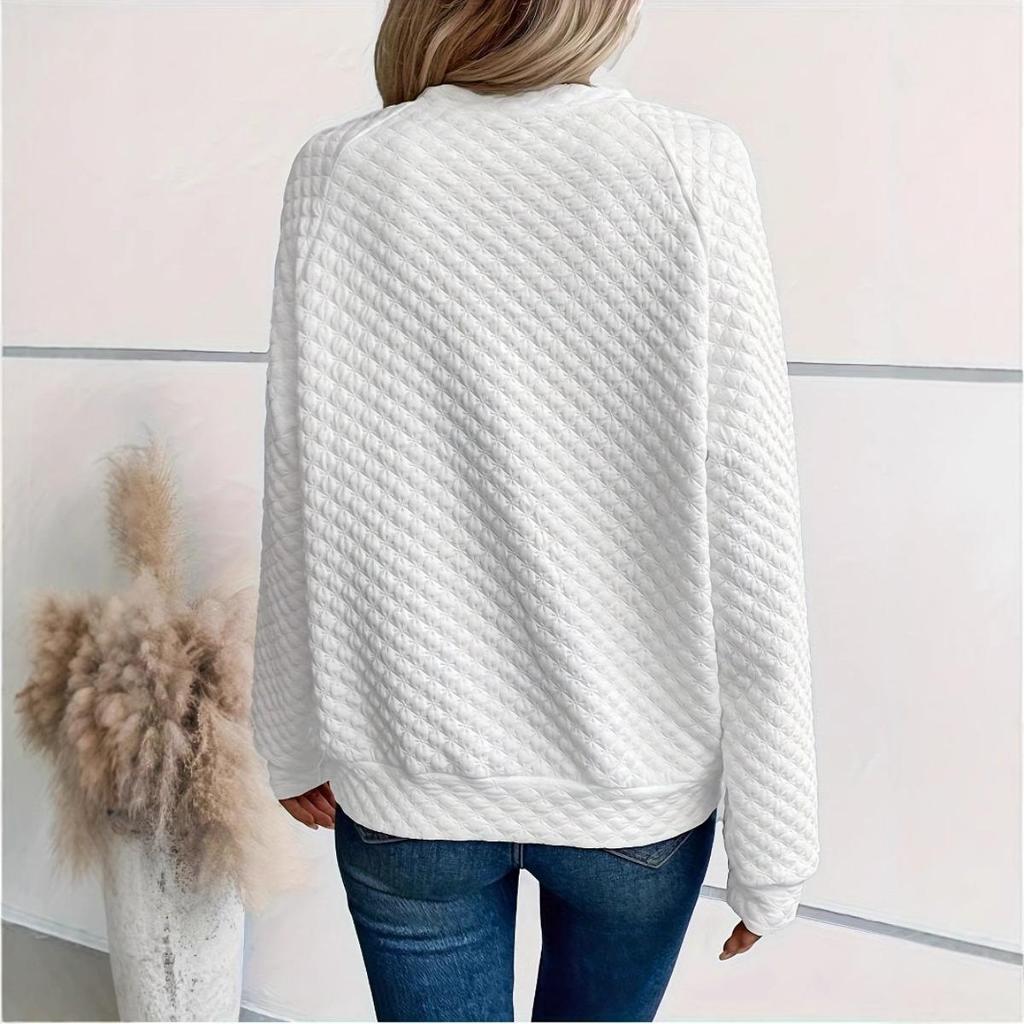 Stile da donna, Tinta unita, Scollo a V profondo, Patchwork, Maniche lunghe, Casual, Felpa con cappuccio