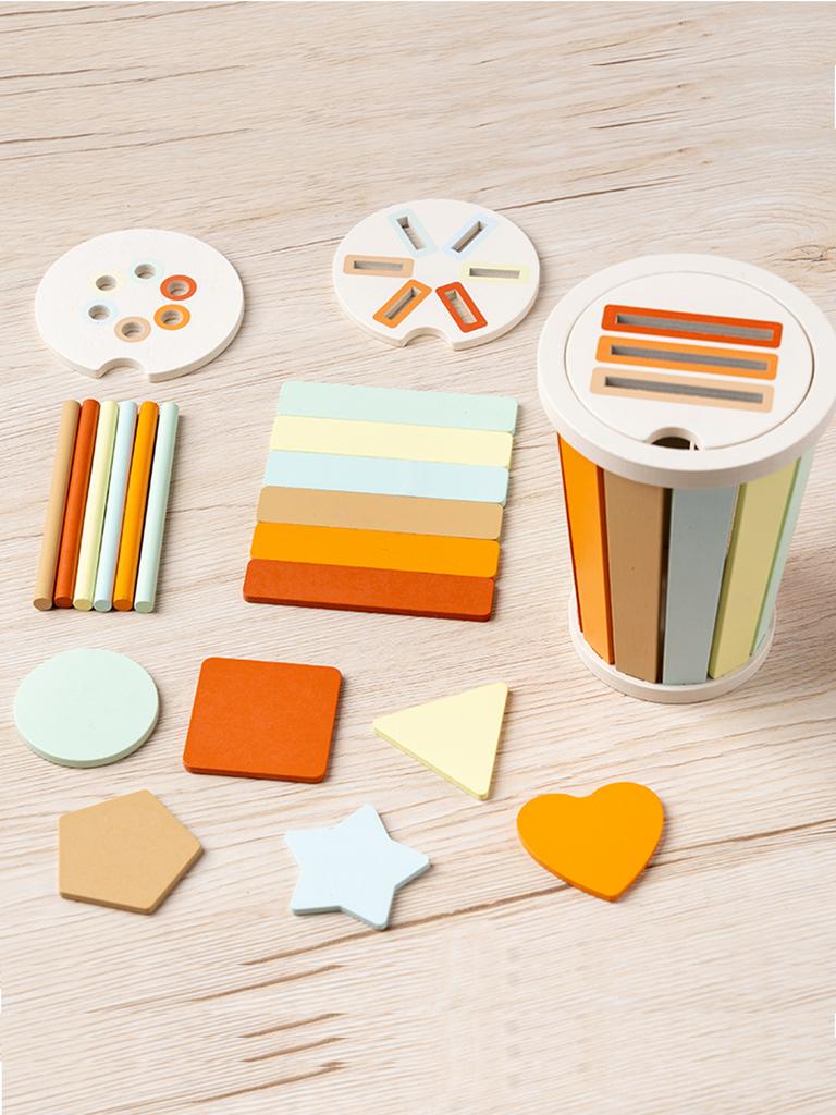 Montessori Color Sorting Matching Toys Wooden Shape Recognition Toy Kids Math Learning Educational Toys Todders Fine Motor Gifts