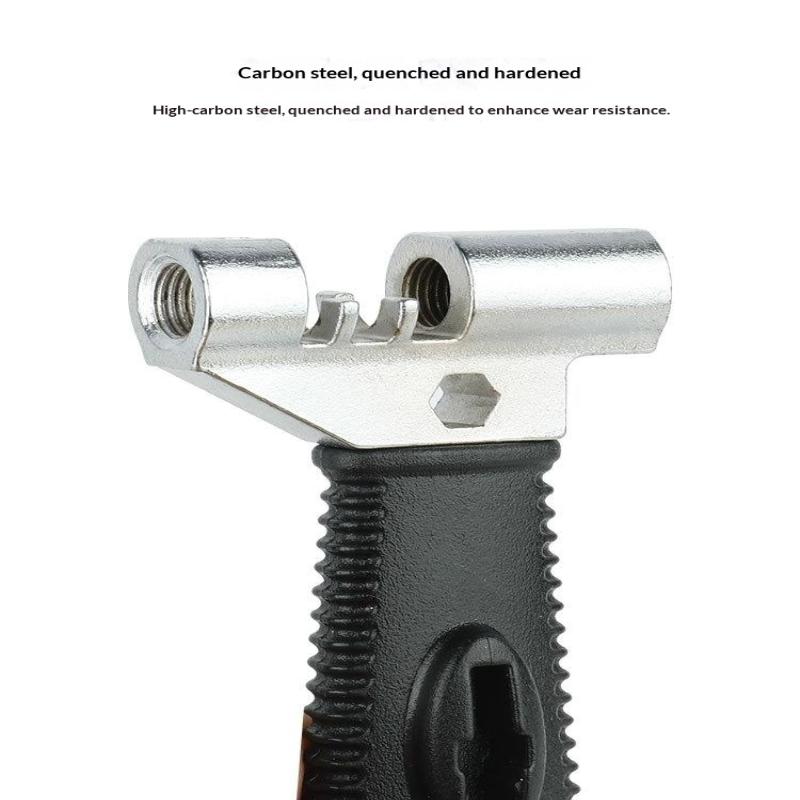 Bicycle Chain Removal Tool 6-12 Speed Chain Breaker with Spare Pin Hook Sturdy  Mountain Bike Chain Cutter