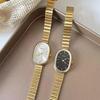Fashion Luxury Women Quartz Watch Stainless Steel Oval Small Dial Bamboo Strap Girl Student Wristwatch Dropshipping Gift