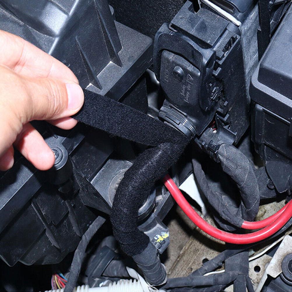 15 Meter Heat-resistant Flame Retardant Tape Adhesive Cloth Tape For Car Cable Harness Wiring Loom Protection Width 9/19/25/38MM
