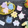 Stuffed Animal Plush Keychain Creative Cartoon Cute Doll Little Monster Key Ring Girl Funny Toy Couple Bag Pendant Decor Gifts