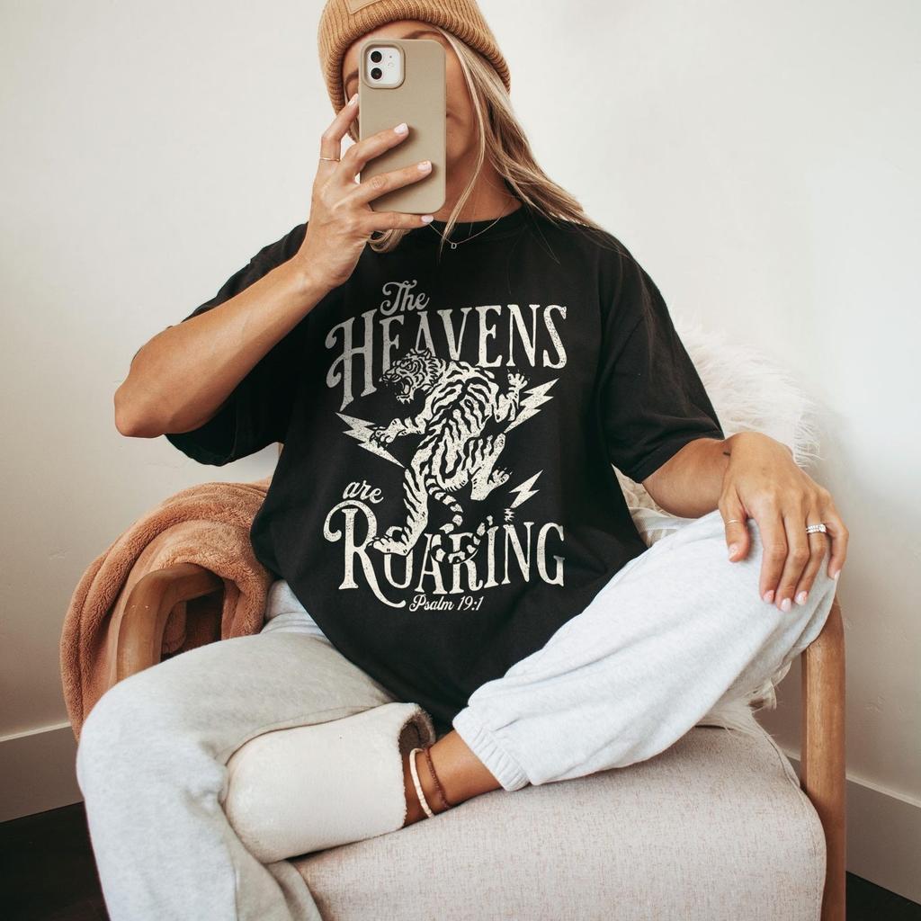 Christian Faith Tiger Tee Psalm Inspired Graphic Religious Gift Shirt