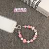 Anti-lost Versatile Cheese Candy Color Cartoon Beaded Mobile Phone Lanyard Key DIY Bracelet Ccd Camera Lanyard