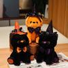 Halloween Ghost Black Cat Party Decoration Plush Toy Kids Stuffed Animal Prop Cat Doll