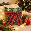 Snowflake Christmas Pillow Cover Exquisite Snowman Pillow Cover Throw Cushion Case  Bedroom