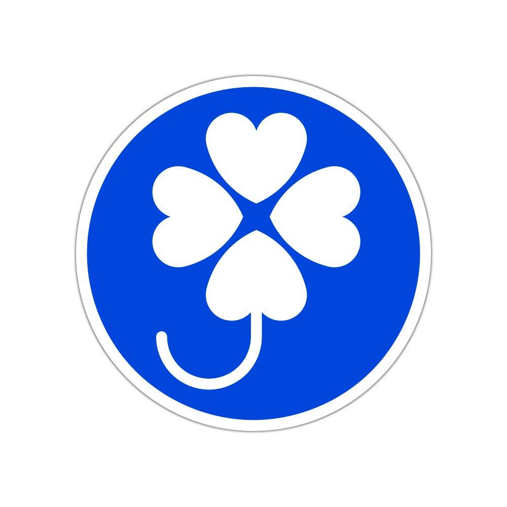 

Handicapped Signs (Clover) High Weather Resistant Magnetic Stickers, Reflective Type, 3.9 x 3.9 inches (100 x 100 mm) 1 piece