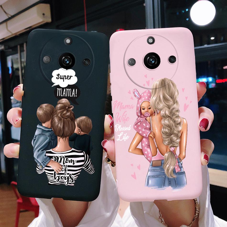 For Realme 11 5G Case RMX3751 Super Mom Baby Fashion Girl Funda Soft Cover For Realme 11 Pro+ Coque Realme11 Pro Plus Phone Case