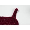 Women Sexy Sequin Slim Fit Spaghetti Strap Long Elegant Formal Party Dress