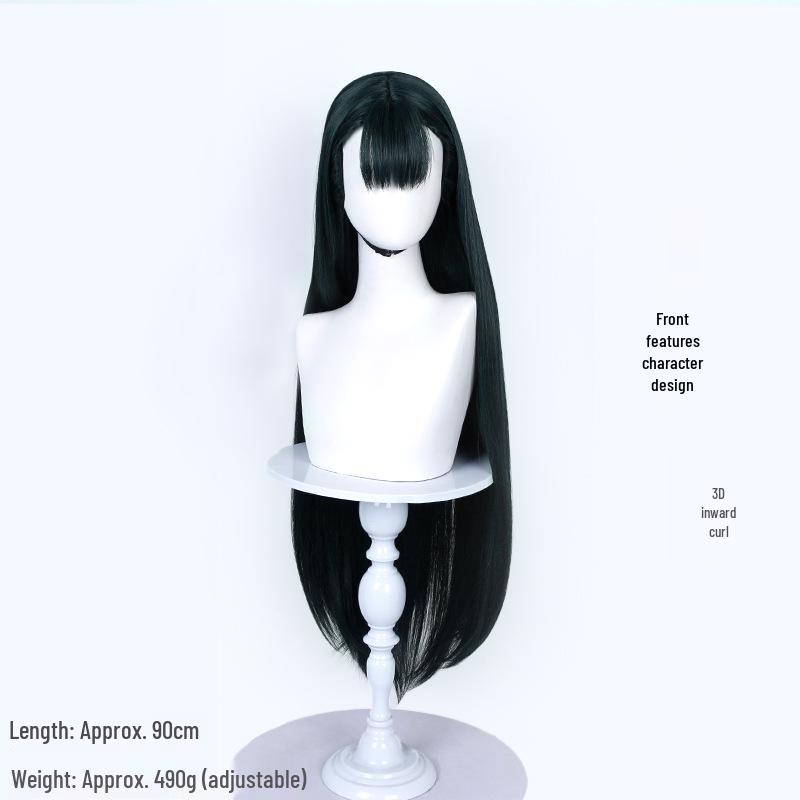 Cardamom Irregular Ghost Blood Cosplay Wig with Simulated Scalp and Long Hair
